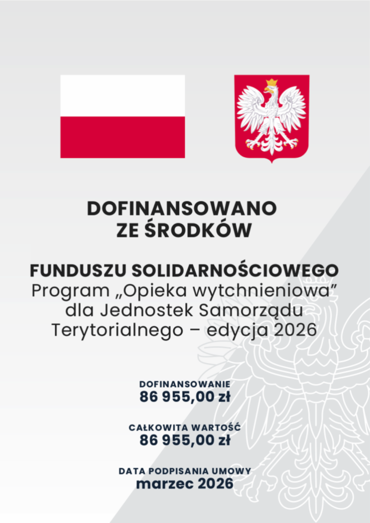 Opieka wytchnieniowa 2026 - plakat informacyjny